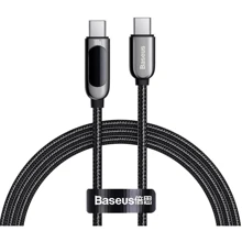 Кабель Baseus Cable USB-C to USB-C Display 100W 1m Black (CATSK-B01): Тип USB-C - USB-C