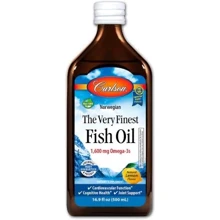 Carlson Labs Norwegian The Very Finest Fish Oil 16.9 fl oz (500 ml) Natural Lemon Flavor Рыбий жир норвежский со вкусом лимона: Тип Омега 3