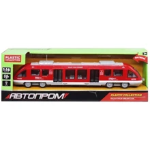 Машинка игрушечная Автопром Электричка 43х6х9 см, красный (7954AB): Тип Готовая модель
