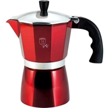 Гейзерная кофеварка Berlinger Haus Metallic Line Burgundy Edition 150мл (BH 6387): Цвет бордовый