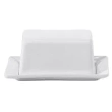 Масленка Maxwell & Williams с крышкой White Basics Kitchen фарфоровая 125 гр (P05320): Тип масленка с крышкой