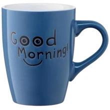 Кружка Ardesto Good Morning керамика синяя 330 мл (AR3468BL): Форма конус