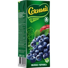 Сочный фрукт нектар яблоко-черника сочный 0,2 л (4813538003964): Тип Нектар