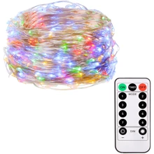 Гирлянда на батарейках Springos 9.9 м 100 LED Pilot CL0104 Mix: Тип Линейная