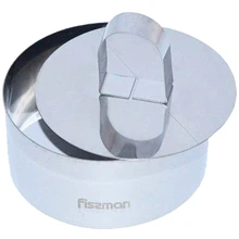 Кулінарне кільце з пресом Fissman 10x4.5 см (нерж. сталь): Матеріал нержавеющая сталь