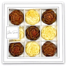 Конфеты шоколадные Laviva Chocolate Box of 9 bonbons Gold Peony Золотые пионы 180 г (UA-0136): Вес, г 180