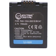 Аккумулятор ExtraDigital Panasonic S001E, DMW-BCA7: Тип аккумулятор