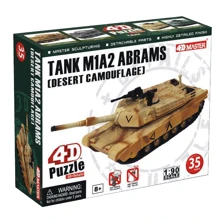 Объемный пазл 4D Master "Танк TANK M1A2 ABRAMS [DESERT CAMOUFLAGE]" (26326): Производитель 4D Master