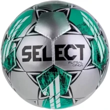 Мяч для игры Select FUTSAL GINGA футзальный Серебристый черный зеленый Уни 4 (385346-486): Вид Футзальные