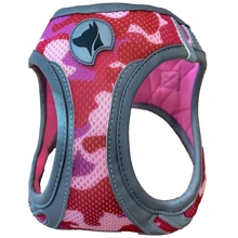 Шлея Croci Hiking Reflective камуфляж нейлон XS 30-33 см Розовый (C5081549): Производитель Croci