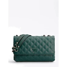 Женская сумка через плечо Guess Cessily Convertible Xbody Flap зеленая (HWEV7679210-JST): Пол Женский