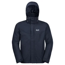 Куртка Jack Wolfskin Arland 3IN1 1110711-1010 46 черная демисезонная с капюшоном: Вид Куртки