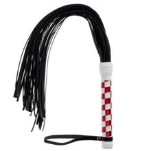 Флогер Premium Leather Flogger White&Red: Виробник sLash