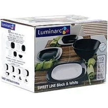 Столовый сервиз Сервиз столовый Luminarc Sweet Line Black/White E8016 (19 пр.): undefined undefined