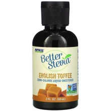 NOW Foods BetterStevia Liquid Sweetener 2 fl oz (59 ml) English Toffee Рідкий підсолоджувач з нульовою калорійністю, англійська іриска: Форма випуску краплі