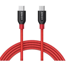 Кабель ANKER Cable USB-C to USB-C 2.0 Powerline+ V3 90cm Red (A8187H91): Тип USB-C - USB-C