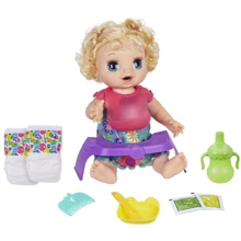 Кукла Hasbro Baby Alive Счастливый-Голодный Ребёнок (говорит на русском и украинском) (E4894): Возраст от 3 лет