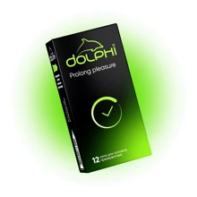Презервативи DOLPHI Prolong pleasure, 12 шт: Тип Для продовження статевого акту