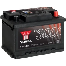 Автомобільний акумулятор Yuasa YBX3075: Ємність, Ач 60