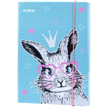 Папка для тетрадей Kite K21-210-1 Cute Bunny В5 на резинке картон: Тип Папка для тетрадей