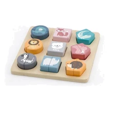 Дерев'яний пазл Viga Toys PolarB Фігури та звірята (44012): Тип пазл