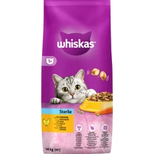 Сухой корм для стерилизованных кошек Whiskas с курицей 14кг (5900951259418): Тип Сухой корм
