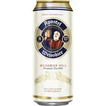 Пиво нефильтрованное Apostel Hefeweissbier ж/б 5% 0.5л (PLK4054500101008): Объем, л 0.5