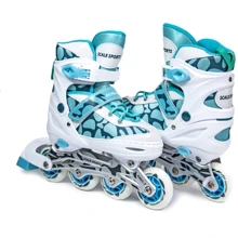 Ролики Scale Sports Mint-white (размер 29-33) LF 601B: Расположение колес in-line с возможностью перестановки