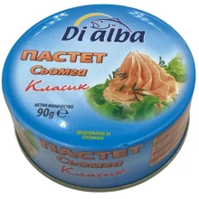 Рибний паштет Di Alba Salmon Pate із сьомги 90г: Вид м'яса семга