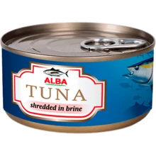 Тунец Alba Food салатный в собственном соку 150 г (8852111028044): Вес нетто 150 г