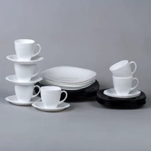 Столовый сервиз Сервиз Luminarc Carine White/Black D2382 (30 пр.): Количество персон 6