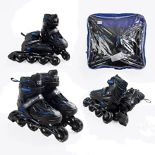 Раздвижные ролики Best Roller колеса PU 72366-М (34-38) Синие: Цвет синий