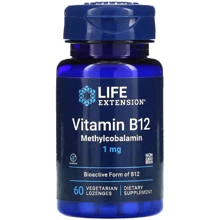 Life Extension Methylcobalamin B12 Вітамін B12 1 мг 60 льодяників: Тип Витамин B