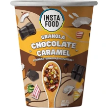 Гранола Insta Food шоколадно-карамельная, стакан 50 г (4820201770511): Вес нетто 50 г