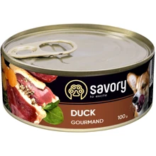 Влажный корм Savory для взрослых собак с уткой 100 г (30457): Тип Влажный корм