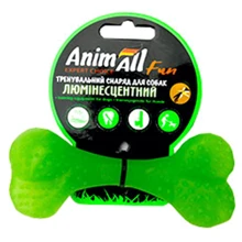 Игрушка для собаки AnimAll Fun ЛЮМИ кость люминесцентная 12 см зеленая: Производитель AnimAll