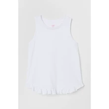 Майка H&M 6758639 110-116 см белая: Тип Майки