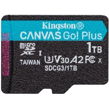 Карта пам'яті Kingston 1TB microSDXC Class 10 UHS-I U3 V30 A2 Canvas Go Plus (SDCG3/1TBSP): Тип карти MicroSDXC