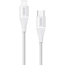 Кабель Vokamo Luxlink Cable USB-C to Lightning 1.2m Silver (VKM20052): Тип USB-C - Lightning