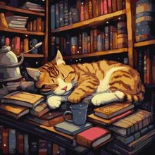 Картина по номерам Идейка Пушистый книголюб 40х40 см (KHO6505): Производитель Идейка