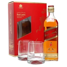 Виски Johnnie Walker «Red label» 0.7 л, gift box + 2 стакана: Объем, л 0.7