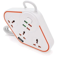 Сетевой фильтр Voltronic (BKL-07B/18762) 3 розетки, 4 USB, 2 м, White: Количество розеток, шт 3