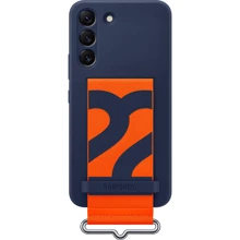 Чехол для телефонов Samsung Silicone with Strap Cover Navy (EF-GS901TNEGRU) for Samsung S901 Galaxy S22: Совместимость Samsung S901 Galaxy S22