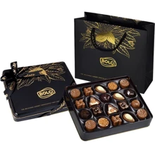 Цукерки асорті шоколадних праліне Bolçi Gold & Black 250 г (8697437837167): Вага, г 250
