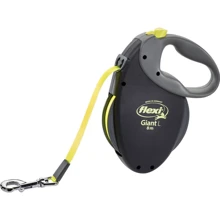 Поводок-рулетка Flexi Giant Neon L до 50 кг 8 м черный (4000498015568): Тип шнура Лента
