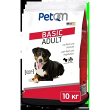 Cухий корм для дорослих собак PetQM Dog Basic Adult with Beef&Vegetables з яловичиною та овочами 10 кг (701564): Тип Сухой корм