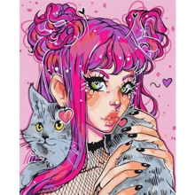 Картина по номерам Brushme Кошачий взгляд @nila_art_art 40х50 см (BS53522): Производитель Brushme