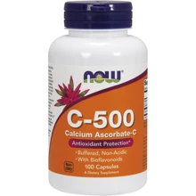 NOW Foods C-500 Calcium Ascorbate-C 500 mg Витамин C и аскорбат кальция 100 капсул: Тип Витамин C