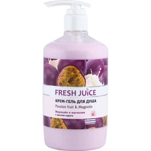 Fresh Juice Brazilian Carnival Passion Fruit & Magnolia Крем-гель для душа Сок Маракуйи и Магнолия 750 ml: Назначение Очищение
