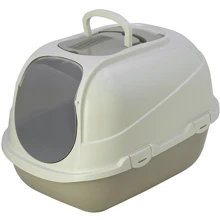 Туалет Moderna Mega Comfy Cat для кошек, 66х46х50 см серый (C270330): Вид Закрытый